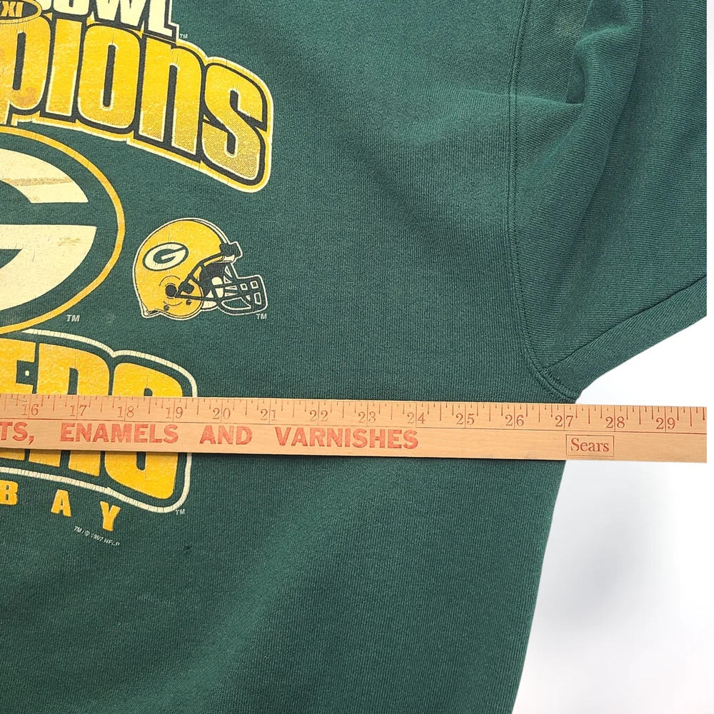 Vintage 90s Green Bay Packers Super Bowl XXXI Champions XXL Delta Sweatshirt NFL